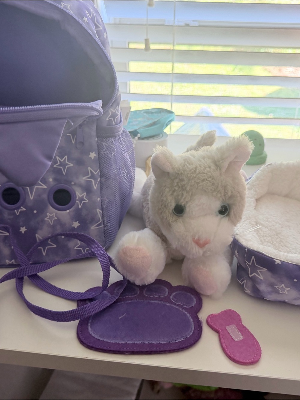 Cat Toy Carrier, Plush Cat and Accesories - Toy